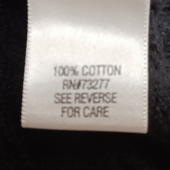 Croft & Barrow Cable Knit 100% Cotton Black/Purple/and Beige Sweater Size Medium - Picture 7 of 7